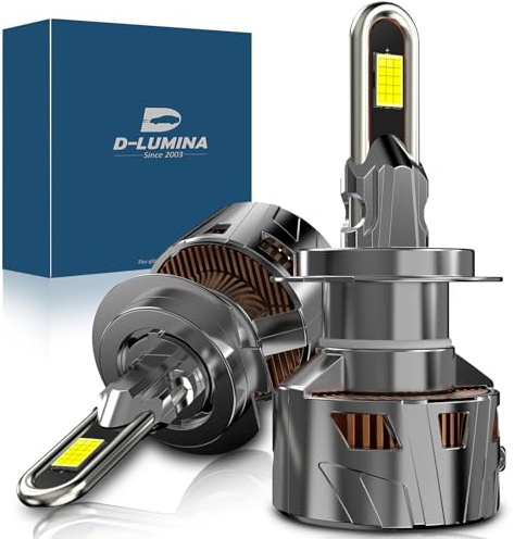 D-Lumina Ampoule H7 LED Canbus 170W 39000LM, 6500K Blanc Froid 600%, Plug and Play Dimension 1:1, Kit de Conversion pour Phares Halogènes de Voiture, 2 pièces