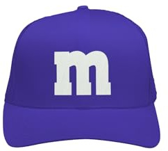 MM Mesh Cap – Basecap – M und M Damen Kostüm Zubehör – Gruppen Baseballcap für Karneval, Fasching, Festival & JGA – bunte M&M Verkleidung Mütze – Partyhut für Damen & Herren – Unisex One Size