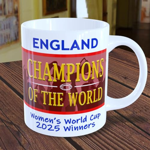 England Women's Rugby World Cup 2025 Winners Mug Champions Souvenir
