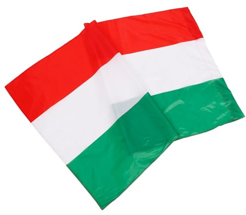 JOINPAYA Bandiera Nazionale Ungherese in Poliestere 90x150 Cm Occhielli Per Esterni, Mantello Da Tifo Per Auto, Barca e Decorazione Da Cortile Resistente Allo Sbiadimento e Per Inaugurazioni