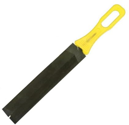 MeevrgR Grinding Rasp for Hand Saws, 150mm or 200mm Steel File with Rubber Handle for Sharpening and Straightening