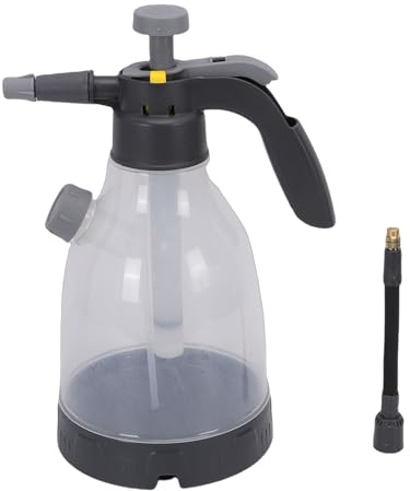 OVAQUIXI Botella Pulverizadora de Jardín de 3 litros, Pulverizador Presurizado con Bomba Manual con Boquilla Ajustable Giratoria de 360° y Puerto Lateral de Llenado de Líquido, para