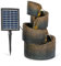 blumfeldt Mantua - Fontana con Cascate, Solare, da Giardino, Decorativa, Alimentazione Solare, Cascate su 4 Livelli, Indoor & Outdoor, Pannello Solare: 9 V/2,8 W/17,5x14 cm, Resistente al Gelo