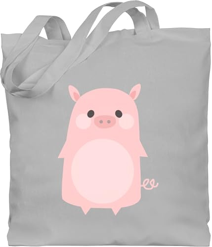 Shirtracer - Baumwolltasche - Karneval & - Taschen - Fasching Kostüm Schweinchen süß I Schwein Kostüm I Schweine Kostüm