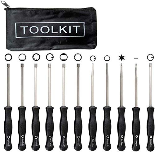 Carburetor Adjustment Tool Screwdriver Kit for 2 Cycle Small Engine Poulan Husqvarna ECHO Trimmer Weedeater Chainsaw，Carburetor Adjustment Tool Set Carburetor Tune up Adjusting Tool (11pcs +bag)