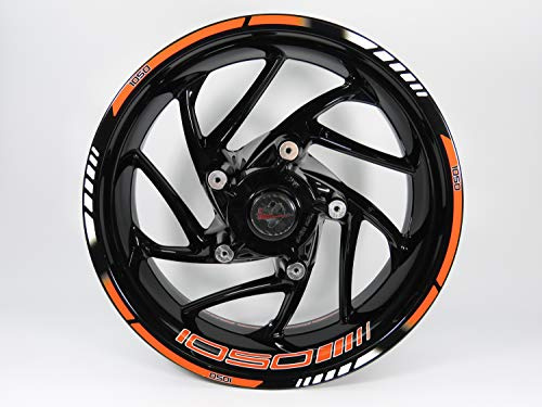 Felgenrand Aufkleber Felgenbett 17-21 Zoll kompatibel mit KTM 1050 Adventure 710112VA