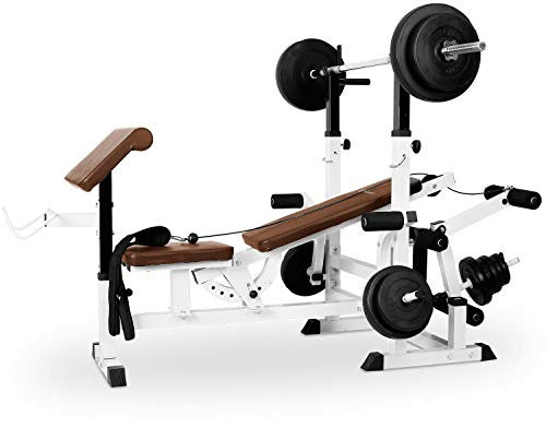 Klarfit Workout Hero 3000 Kraftstation Panca multi palestra regolabile, panca pressa inclinata e piatta, tavola per curl, leg curls, per il fitness, l’allenamento a casa, carico 280 kg