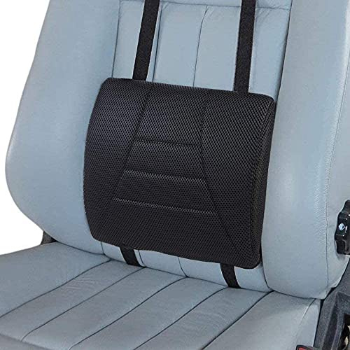 Big Ant Coussin Lombaire Oreiller Soutien,Oreiller Lombaire de Voiture en Maille conçu pour Le soulagement de la Douleur au Bas du Dos, Coussin de Soutien du Dos idéal pour siège d'auto-Noir