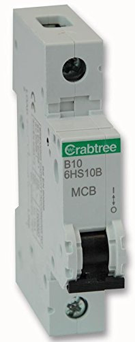 10A SP MCB B Curve 10KA - Ciascuno | Interruttori Magnetici Termici, 1 X Qtà - 6HS10B