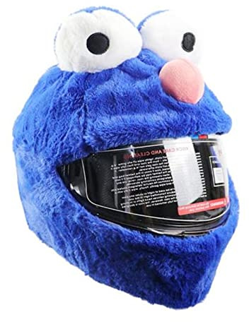 LQKYWNA Plush Motorcycle Helmet Cover - Funny and Protective for Men and Women