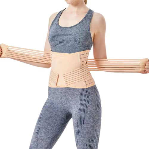 INNObeta Rückbildungsgürtel Nach Geburt, Postpartum Gürtel für Damen, Bauchgurt Nach op, Kaiserschnitt, Schwangerschaft, Bauchgurt mit Rückenunterstützung für damen (Hautfarbe L)