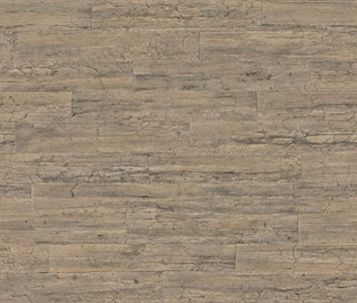 Rasch Tapete 537031 - Vliestapete in Hellbraun mit Holzoptik aus der Kollektion Curiosity - 10,05m x 0,53m (LxB)
