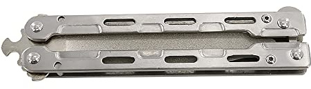 Knife Sharpener, Folding Pocket Diamond Whetstone Handheld Sharpening Stone for Outdoor, Camping, Kitchen and Garden
