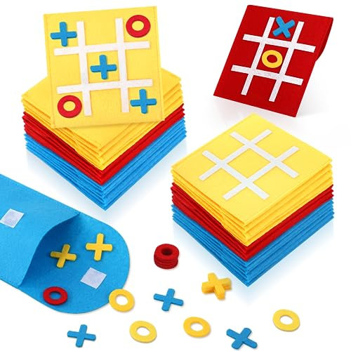 Biticolor Tic Tac Toe Spiel für Kinder Mini-Brettspiel Spielzeug Geburtstag Party Favors Ende des Jahres Klassenzimmer Geschenke für Studenten (Bulk Pack von 30)