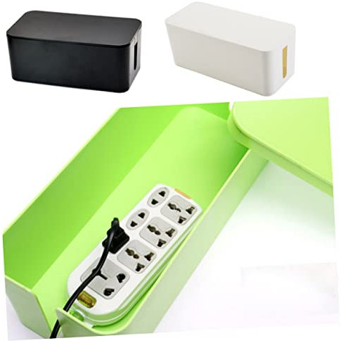UPKOCH Boîte De Rangement pour Cordons d'alimentation Chargeur Organiseur De Câbles Organiseur De Câbles De Bureau pour La Maison Et Le Bureau