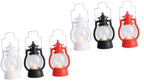 Amosfun 6stücke Retro Kerosene Lampe Handgefertigte Laternen Kreative Dekorative Leuchten Für Hochzeiten Partys Und Batteriebetrieben Stilvolle Für Indoor Und Outdoor