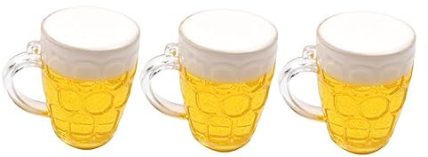 GRIRIW Simulation Bierglas Kuchen Dekoration Vatertagsdeko Kuchenaccessoires Für Papa Ehemann Freund Perfekte Tortendekoration Für Geburtstagsfeiern Und Anlässe