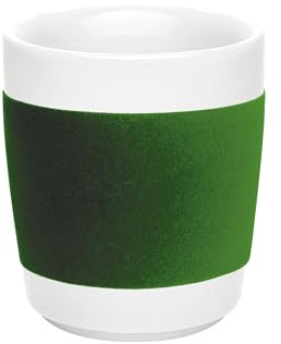 KAHLA 394601A27277C touch! Obertasse 0,28 l ohne Henkel smaragd green | Macchiatobecher mit Samt Banderole