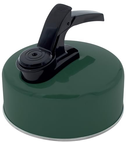 Milestone Camping 63979 1L Whistling Camping Kettle/Pouring Spout and Heat-Resistant Handle/Camping, Fishing, Workshops and Garages