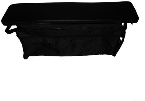 Eawfgtuw Oxford Banksitzbezug Aufbewahrungstasche, Zubehör für aufblasbare Boote, Oxford-Stoff Sitzbezug, Bootssitz-Protektor mit Seitentasche für aufblasbares Boot (Schwarz 85 cm)