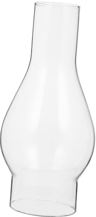 DOITOOL Pantalla De Chimenea De Lámpara De Queroseno De Vidrio Transparente 6.49X2.99X2.99In Para Lámparas De Aceite Uso En Hogar Tiendas Y Hoteles Ambiente Cálido Y Protección Contra Viento