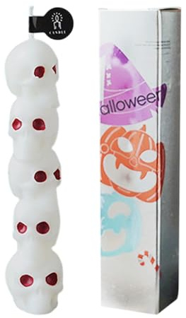 Candele a stelo lungo, decorazioni per interni, candele per la testa Zjh736 (White, 3x3x14 cm)