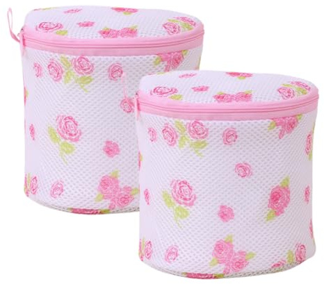 DOKRIN Ricambi e accessori per lavatrici,2 pezzi di sacchetto per il bucato della biancheria intima stampata ispessita, sacchetto per il lavaggio a doppio strato in maglia fine