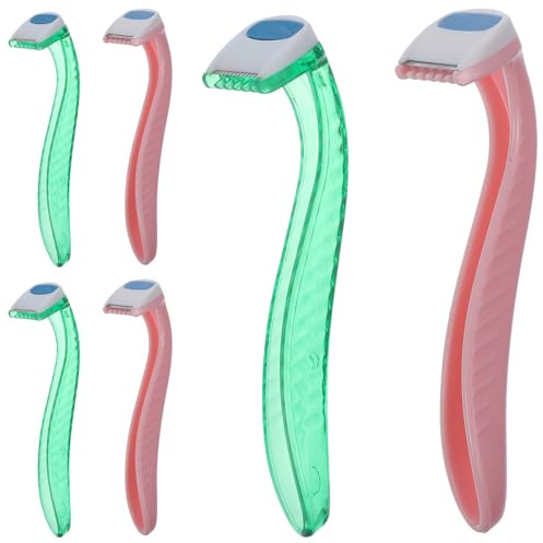HOLIDYOYO Afeitadora Desechable para Mujer 6 Piezas Cuchillas Precisas para Axilas y Piernas Cuchilla Confiable y Cómoda para Depilación Íntima Color Aleatorio