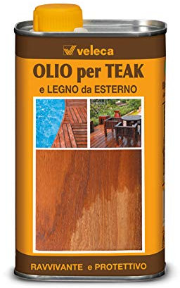 Veleca OLIO per TEAK Trasparente - lt. 2,5 - OLIO PER LEGNO ESOTICO