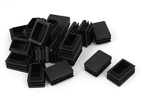 sourcing map 20 stücke Stuhl Beine Plastik Blindstopfen Endkappe 20x30mm | Rechteck Rohreinsatz, DE DE