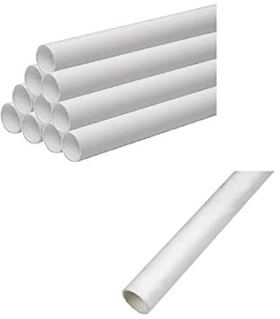 Jack The Plumber, Birmingham -White Plumbing Waste Pipe Tube Pushfit Push/Solvent Weld Fit Sink Basin Washing Machine Tubing Lengths 750mm x 40mm / 32mm (40mm Solvent Weld, 2 x 750mm Lengths)