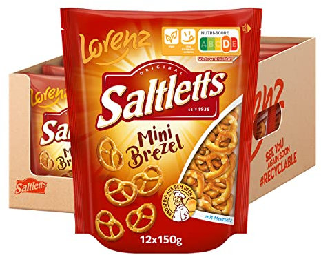 LORENZ | Saltletts Mini Brezel | 12 x 150 g | vegan
