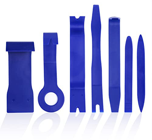 Realjoy Auto Trim Removal Tool Set, 7PCS Car Upholstery Repair Kit, Panel Fastener Remover Pry Tools,Plastic Removal Pry Tools for Interior Trim Panel Door Audio Dashboard