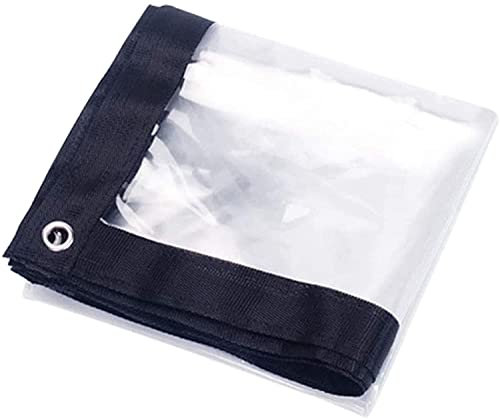 Transparent Tarp Waterproof 2X3M, Tarps Clear Heavy Duty Waterproof, Clear Tarpaulin Cover With Metal Grommets, Dustproof Rainproof, Multipurpose Tarp, LeXAaN, Clear,transparent, 5 * 5m