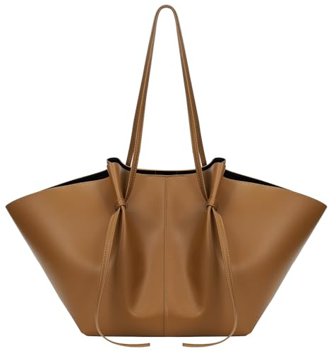 YFGBCX Tote Bag Glattleder Arbeitstasche für Frauen Trendy Top Griff Tasche Luxus Hobo Handtasche mit verstellbarem Riemen