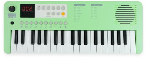Axus Tragbares 37 Mini Portable Keyboard In Mintgrün – Lustiges E-Piano Für Anfänger, Usb-C Oder Batteriebetrieb