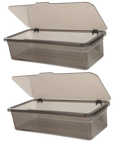CIYODO 2stücke Teiliges Besteck-organizer Mit Deckel Spülmaschinenfester Besteckkasten Für Effiziente Wasserableitung Und Aufbewahrung Von Essbesteck Transparent Leicht Und Langlebig