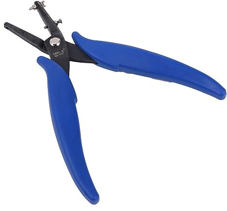 Anneome 1stück Metall Lochstanzer Robuster Lochzangen Für Gürtel Und Ergonomische Griffe Für Präzises Stanzen Zufällige Farbe