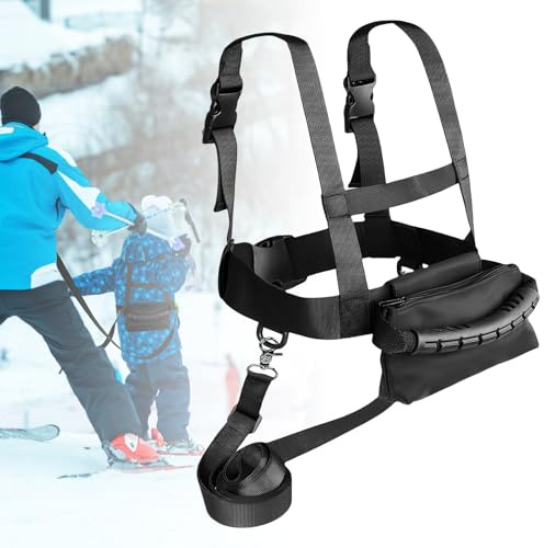 Harnais De Ski Et De Snowboard pour Enfants, Harnais De Ski pour Enfants, Sangle D'Épaule Ski Enfants, Sangles De Ski De Sécurité Harnais D'entraînement De Ski pour Enfant Garçon Fille Débutants