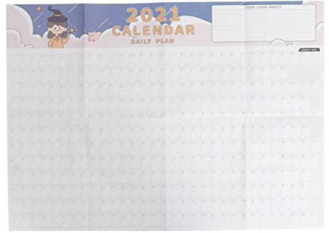 Lurrose 2stücke Wandkalender Großer Zeitplaner Für Tägliche Termine Und Aufgaben Praktische Jahresübersicht Für Zuhause Schule Und Büro Für Schüler Und Erwachsene
