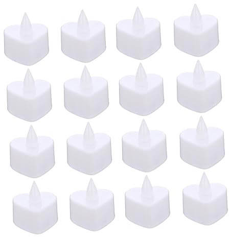 OSALADI Elektronische Kerzenlampe in Herzform Romantisches für Hochzeit Party Karneval -teiliges Set