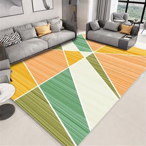 RUGMRZ Alfombra Antideslizante Cocina Sofá De Salón Pasillo Decoración Clásica Verde Añfombras Infantiles Amarillo Comedor Modernos Alfombras Alargadas 80X140CM