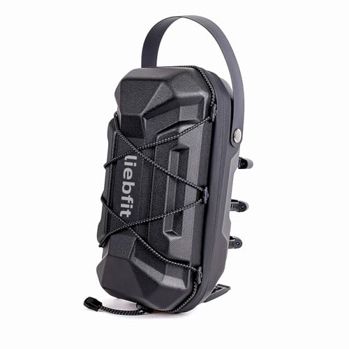 liebfit Gabeltasche Lenkertasche 3L Kapazität, Abnehmbar mit Tragegriff Gummiseil in 4 Farben, leicht und robust, für Fahrrad, E-Scooter, Elektroroller