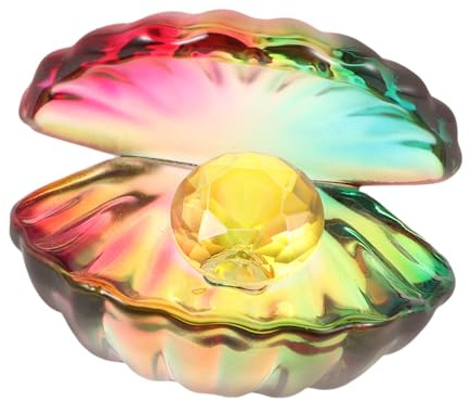 ULTECHNOVO Figurine Décoration Élégante de Coquillage Décoratif en Verre Artistique Tenue D’Objets Petits pour Entrée et Maison