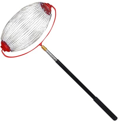 Nusssammler Rollsammler, Rollsammler mit Alu Teleskopstiel - Ausziehbar bis 150 cm, Apfelsammler, Großer Nusssammler, Obsternter für Äpfel Birnen Kastanien Obst Nüsse Tennisball Golfball (L)