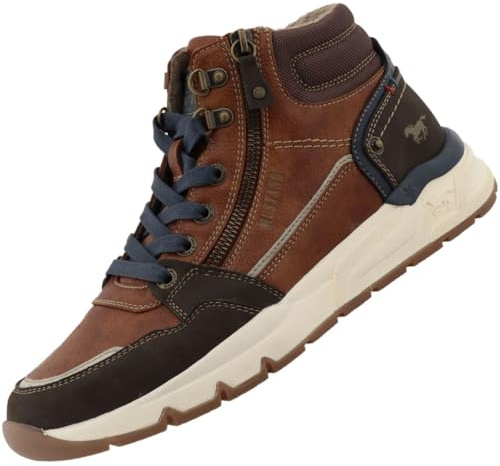 MUSTANG High Top sneakers för män, konjak, 44 EU