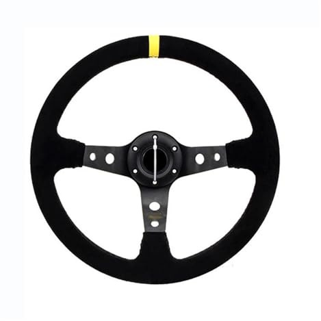 VAHAKKRMVM Volante Carreras Competición 350 Mm 14 Pulgadas Con Modificación Coche Versión Universal