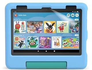 Amazon Fire HD 8 Kids tablet (Peppa Pig, limited edition), ages 3–7 | Includes ads-free books, games and videos, 8 HD screen, parental controls, 32 GB, Blue + Clear Screen Protector (2 pack)