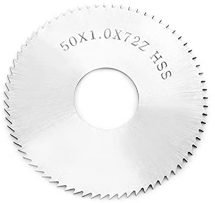 Utoolmart HSS Sägeblattscheiben, 50 mm Außendurchmesser, 1 mm Dicke, 72 Zähne, Kreissäge, Schneidwerkzeug für Holz, Metall, Kunststoff