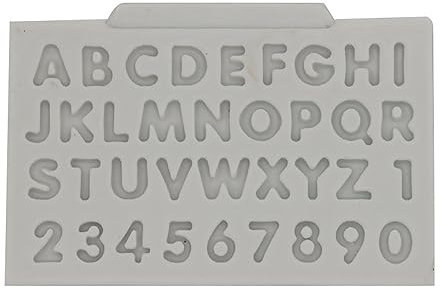 Silicone Moulds for Chocolate Sugarcraft Cake Decor - 1 Piece Happy Birthday Letters Numbers Molds, Reusable Tool for Candy Fondant Jelly